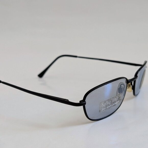 NWT Vintage 90's Small Rectangle Metal Sport Sunglasses (M.Black) - Picture 2 of 5